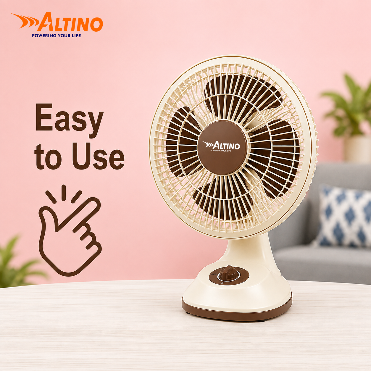Altino Premuim Powerful Oscillation Table Fan